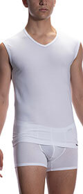 College Shirt mit V-Ausschnitt RED1601