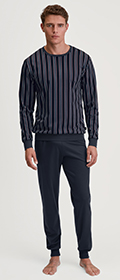  Pyjama mit Bündchen Relax Streamline