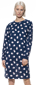 Nachthemd langarm Scribbled Dots