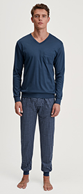 Calida Pyjama mit Bündchen Relax Streamline