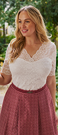 Susa Spitzenshirt mit ½-Arm