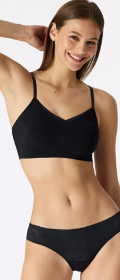 Schiesser Bustier seamless herausnehmbare Pads Spitze Invisible Soft Lace