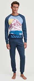 Pyjama mit Bündchen Relax Ski Resort