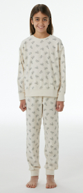 Schiesser Velour Schlafanzug lang