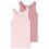 Mädchen Hemd ohne Arm Fine Rib 2er Pack