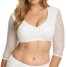 Susa Dirndlbluse ¾-Arm-Bluse mit Knöpfen